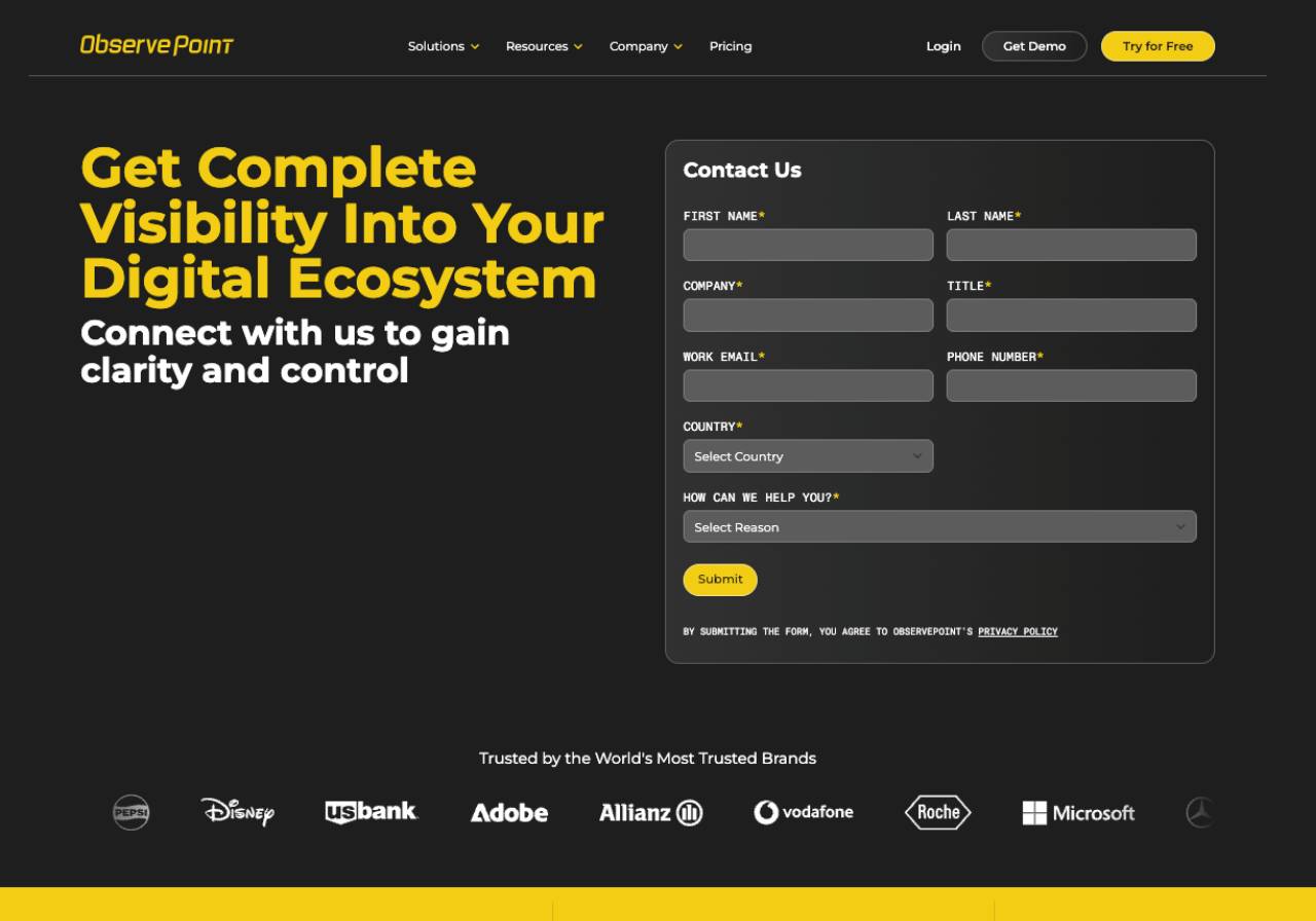 ObservePoint Website