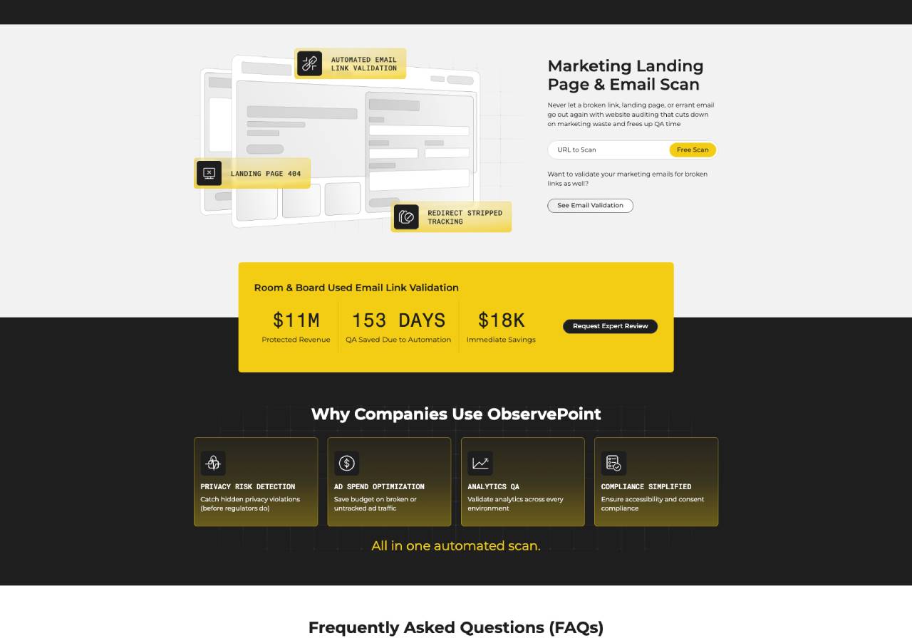 ObservePoint Website